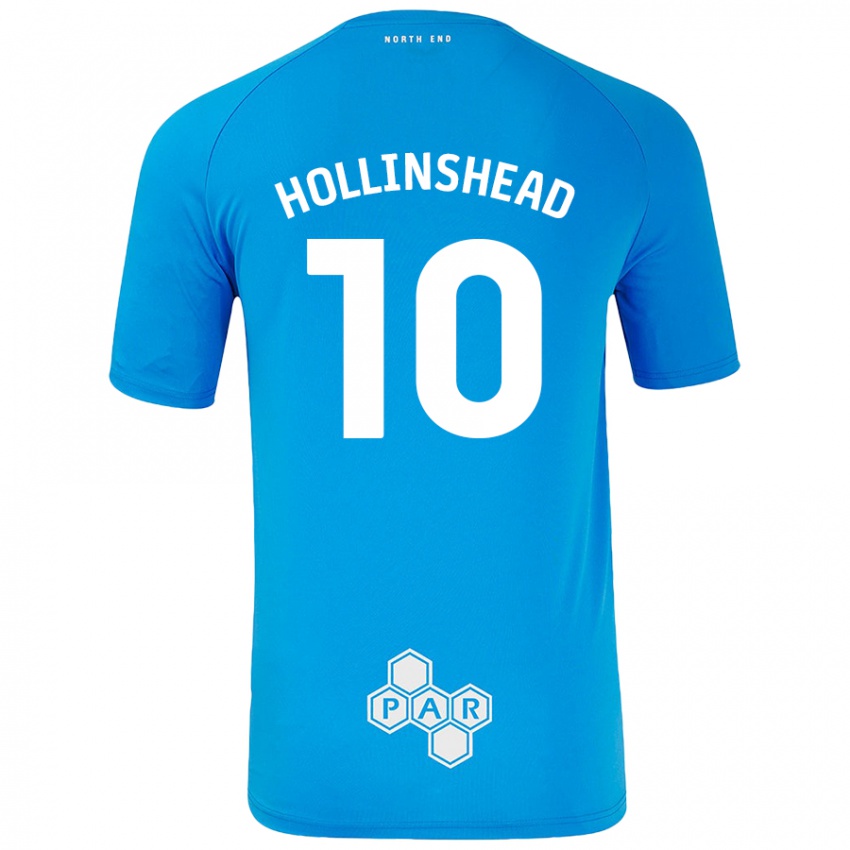 Lapset Emily Hollinshead #10 Taivaansininen Vieraspaita 2024/25 Lyhythihainen Paita T-Paita