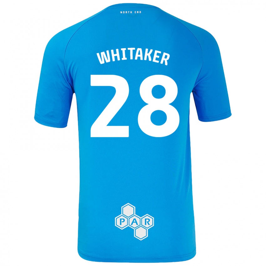 Lapset Eve Whitaker #28 Taivaansininen Vieraspaita 2024/25 Lyhythihainen Paita T-Paita