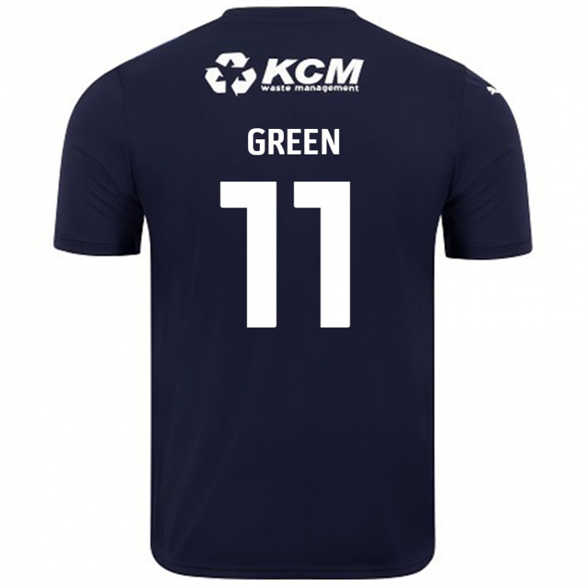 Lapset Andre Green #11 Tummansininen Vieraspaita 2024/25 Lyhythihainen Paita T-Paita