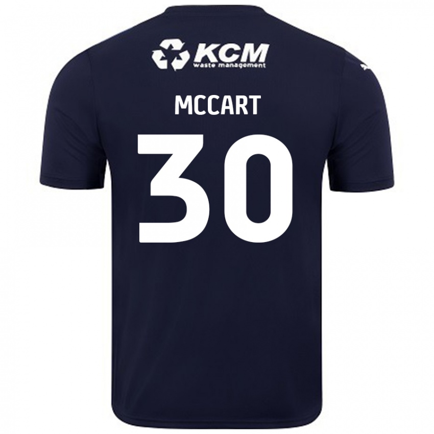 Lapset Jamie Mccart #30 Tummansininen Vieraspaita 2024/25 Lyhythihainen Paita T-Paita