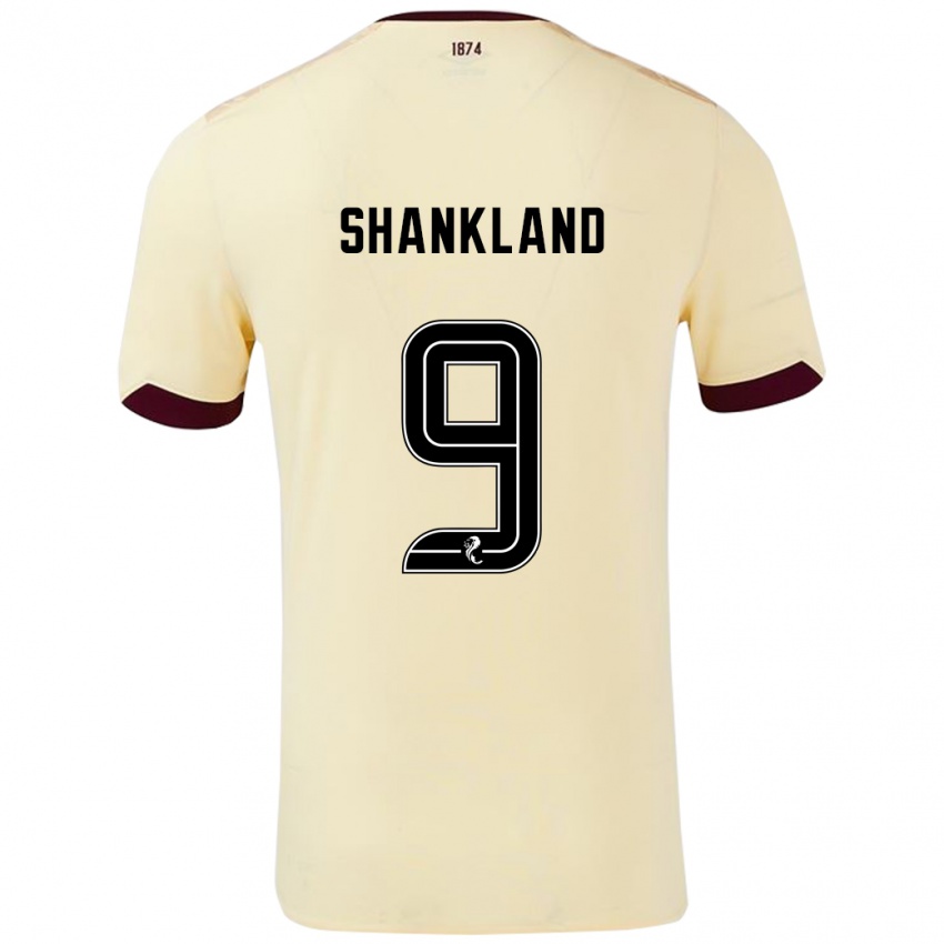 Lapset Lawrence Shankland #9 Burgundin Kerma Vieraspaita 2024/25 Lyhythihainen Paita T-Paita