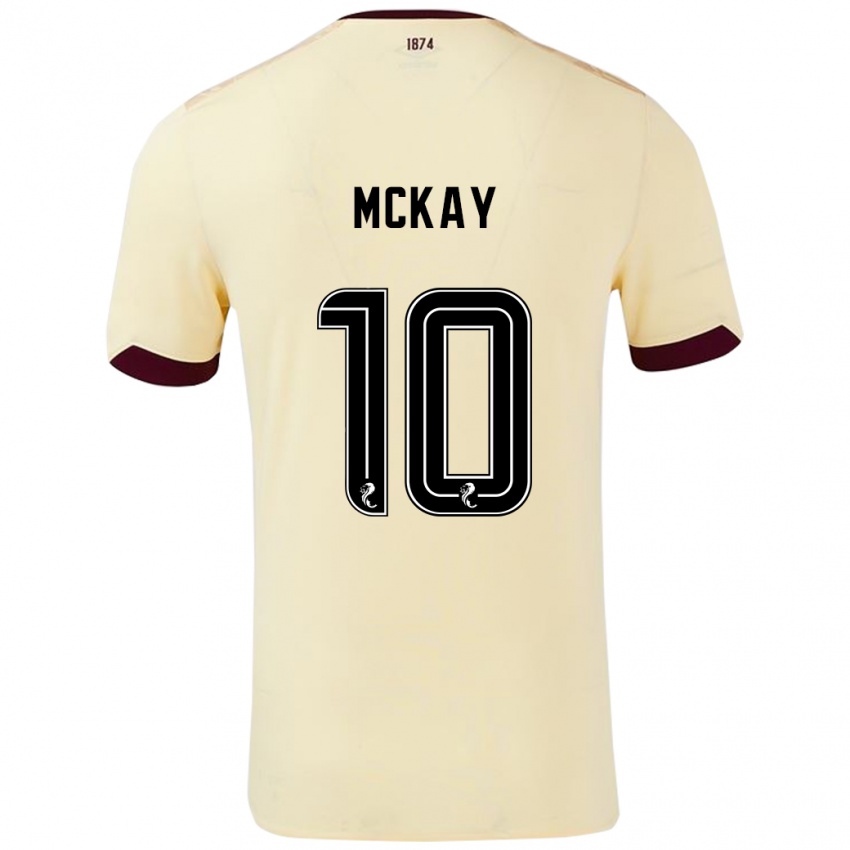 Lapset Barrie Mckay #10 Burgundin Kerma Vieraspaita 2024/25 Lyhythihainen Paita T-Paita