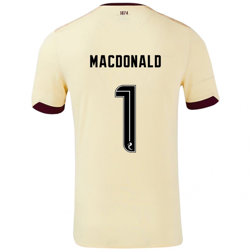 Lapset Jamie Macdonald #1 Burgundin Kerma Vieraspaita 2024/25 Lyhythihainen Paita T-Paita