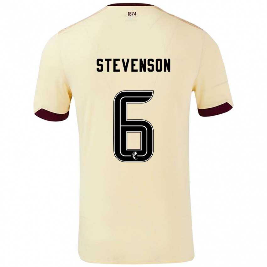 Lapset Gus Stevenson #6 Burgundin Kerma Vieraspaita 2024/25 Lyhythihainen Paita T-Paita