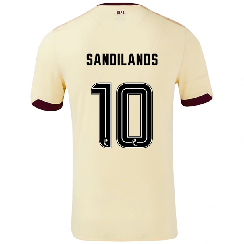 Lapset Callum Sandilands #10 Burgundin Kerma Vieraspaita 2024/25 Lyhythihainen Paita T-Paita