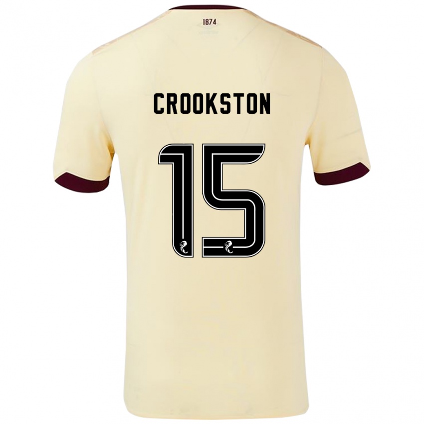 Lapset Gregor Crookston #15 Burgundin Kerma Vieraspaita 2024/25 Lyhythihainen Paita T-Paita