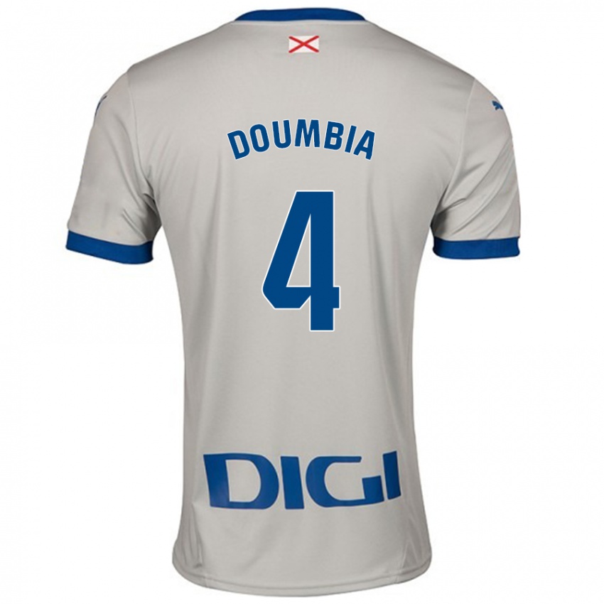 Lapset Daouda Doumbia #4 Vaalean Harmaa Vieraspaita 2024/25 Lyhythihainen Paita T-Paita