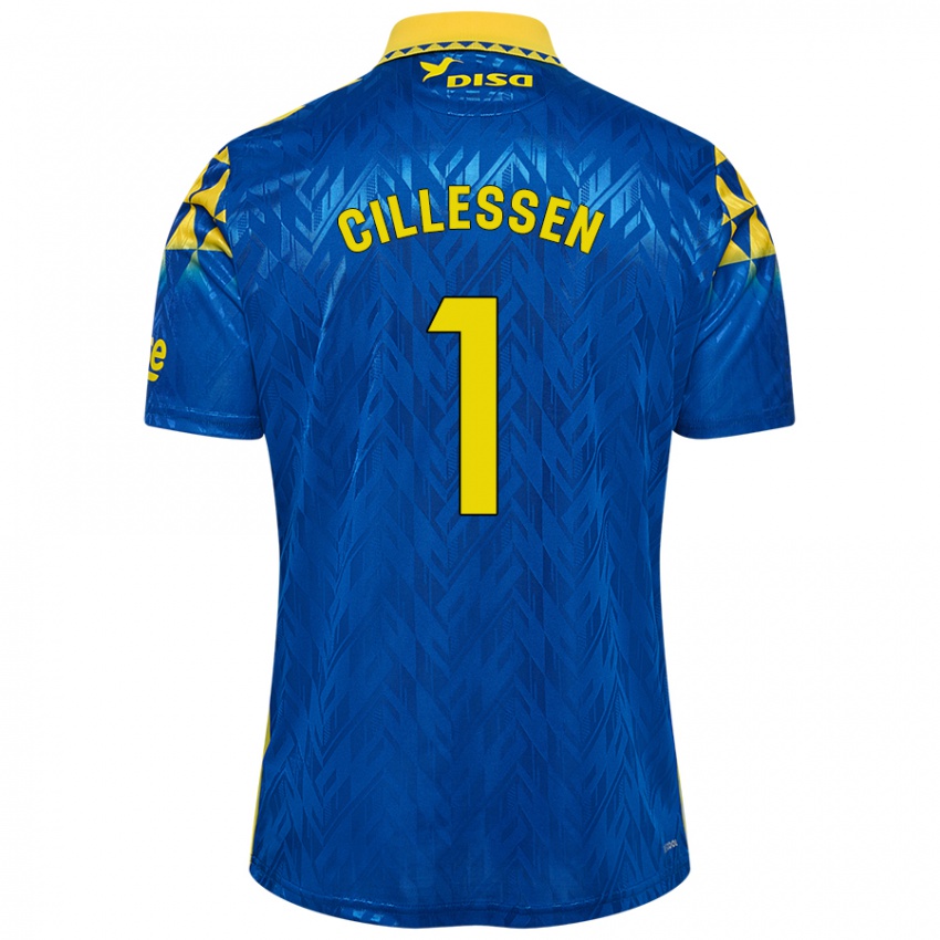 Lapset Jasper Cillessen #1 Sininen Keltainen Vieraspaita 2024/25 Lyhythihainen Paita T-Paita