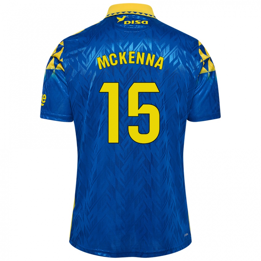 Lapset Scott Mckenna #15 Sininen Keltainen Vieraspaita 2024/25 Lyhythihainen Paita T-Paita