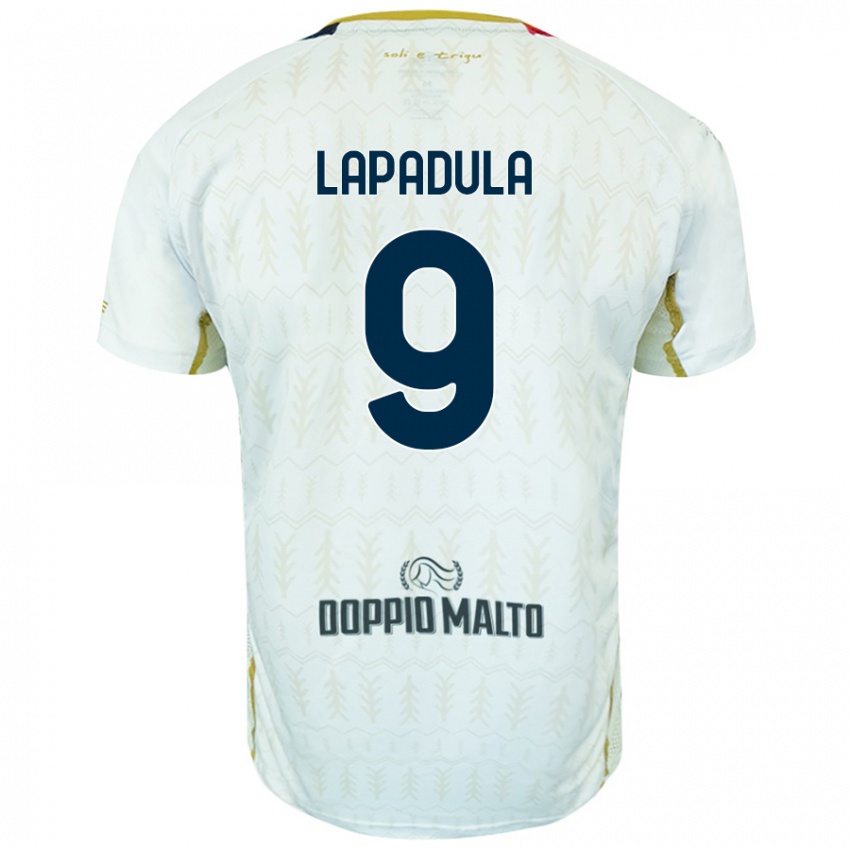 Lapset Gianluca Lapadula #9 Valkoinen Vieraspaita 2024/25 Lyhythihainen Paita T-Paita