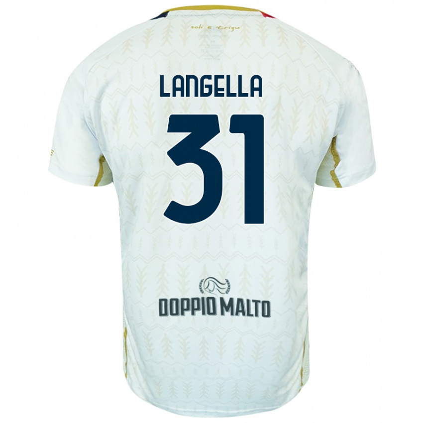 Lapset Matteo Langella #31 Valkoinen Vieraspaita 2024/25 Lyhythihainen Paita T-Paita