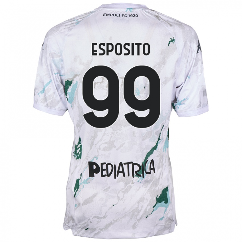 Lapset Sebastiano Esposito #99 Harmaa Vieraspaita 2024/25 Lyhythihainen Paita T-Paita