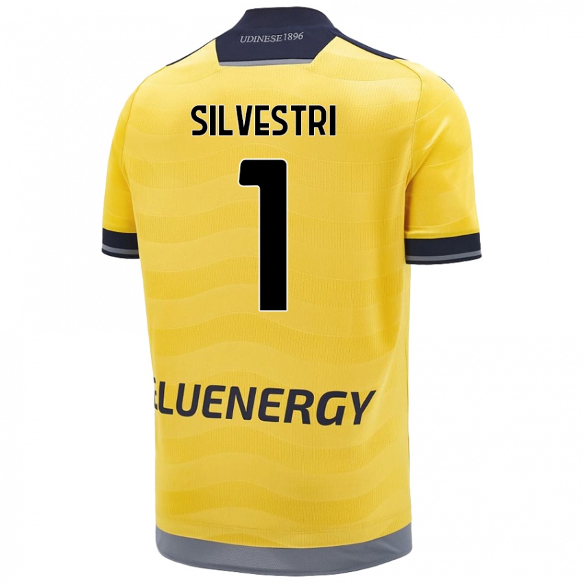 Lapset Marco Silvestri #1 Kultainen Vieraspaita 2024/25 Lyhythihainen Paita T-Paita