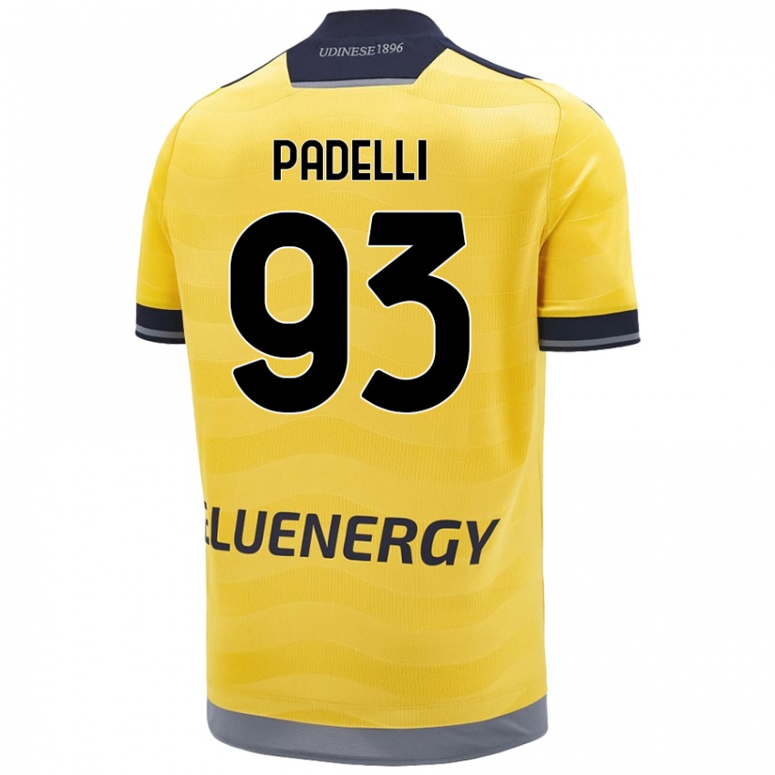 Lapset Daniele Padelli #93 Kultainen Vieraspaita 2024/25 Lyhythihainen Paita T-Paita