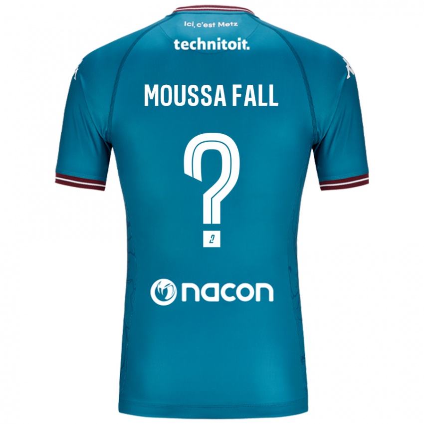 Lapset Pape Moussa Fall #0 Bleu Bensiini Vieraspaita 2024/25 Lyhythihainen Paita T-Paita