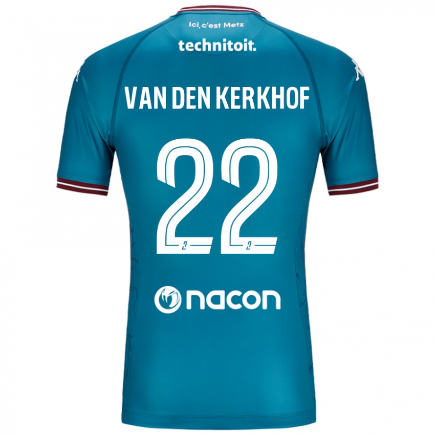 Lapset Kevin Van Den Kerkhof #22 Bleu Bensiini Vieraspaita 2024/25 Lyhythihainen Paita T-Paita