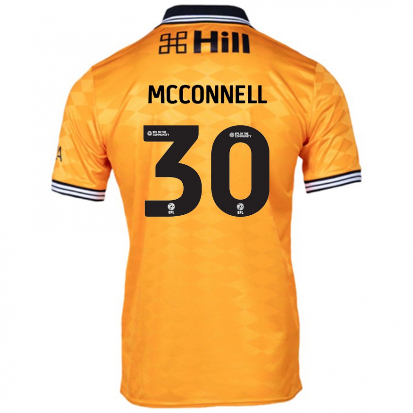 Miesten Glenn Mcconnell #30 Oranssi Kotipaita 2024/25 Lyhythihainen Paita T-Paita