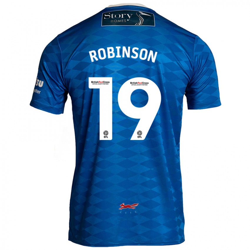 Miesten Jack Robinson #19 Sininen Kotipaita 2024/25 Lyhythihainen Paita T-Paita