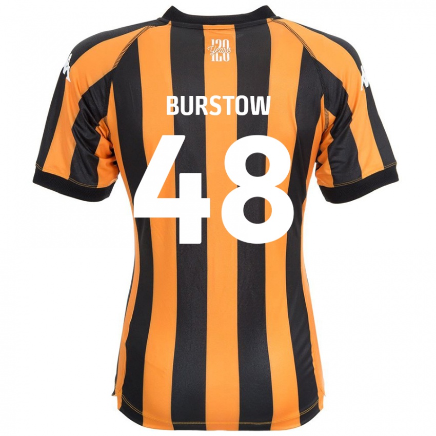 Miesten Mason Burstow #48 Musta Amber Kotipaita 2024/25 Lyhythihainen Paita T-Paita