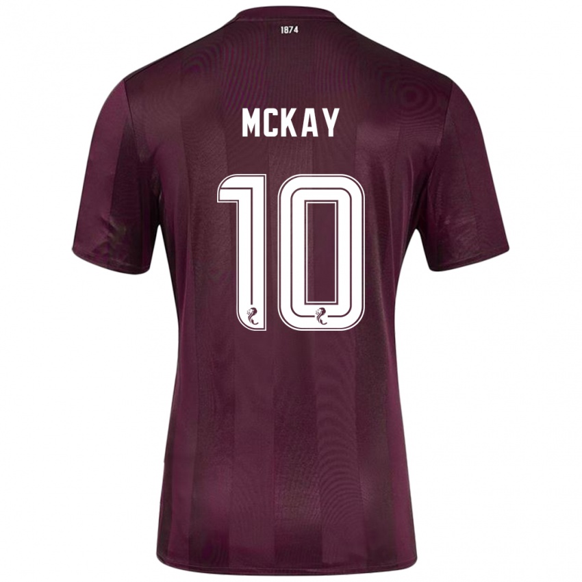 Miesten Barrie Mckay #10 Burgundia Kotipaita 2024/25 Lyhythihainen Paita T-Paita