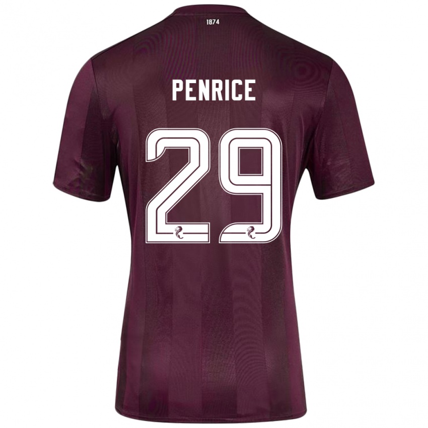 Miesten James Penrice #29 Burgundia Kotipaita 2024/25 Lyhythihainen Paita T-Paita