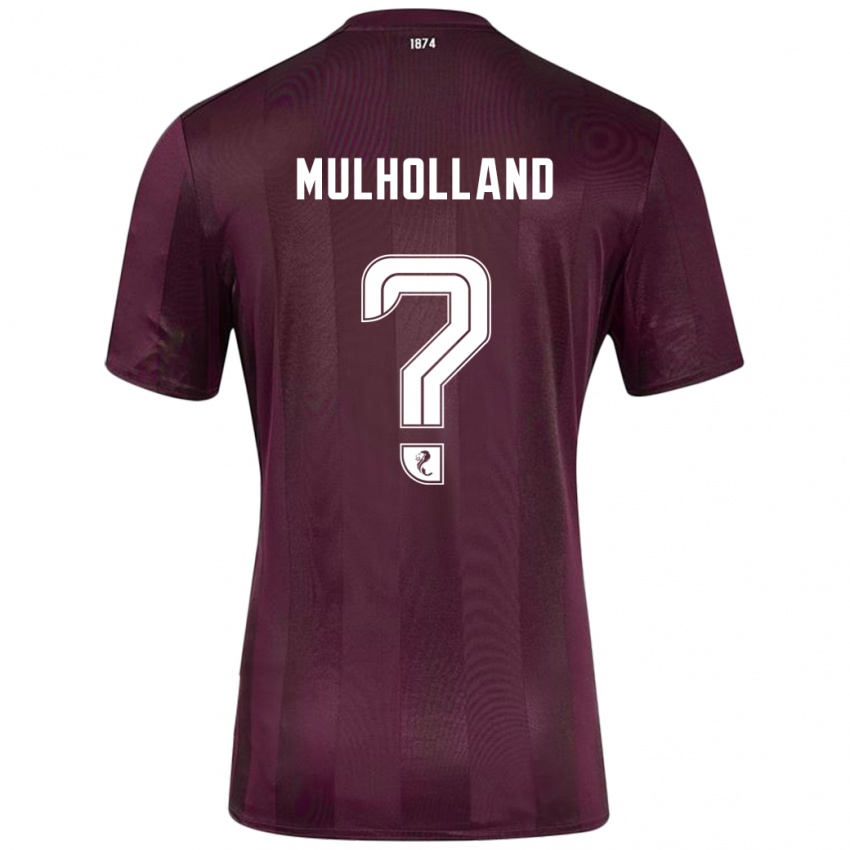 Miesten James Mulholland #0 Burgundia Kotipaita 2024/25 Lyhythihainen Paita T-Paita