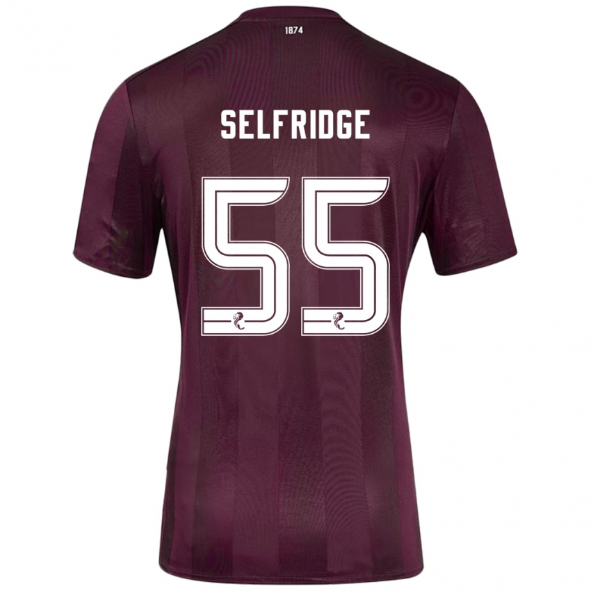 Miesten Louis Selfridge #55 Burgundia Kotipaita 2024/25 Lyhythihainen Paita T-Paita