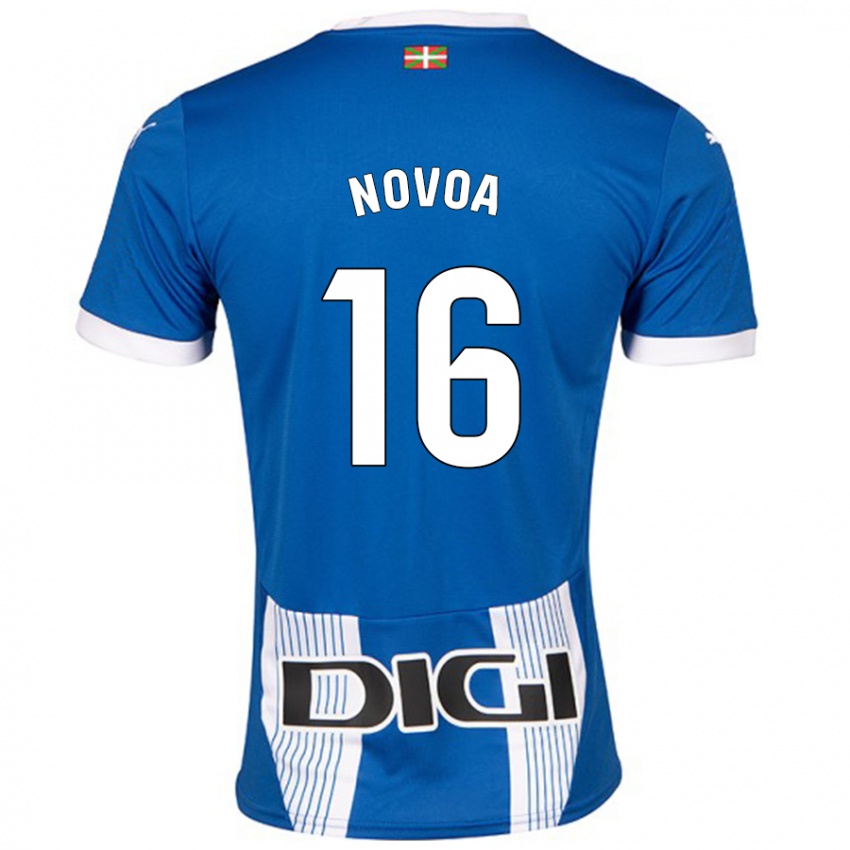 Miesten Hugo Novoa #16 Sininen Kotipaita 2024/25 Lyhythihainen Paita T-Paita