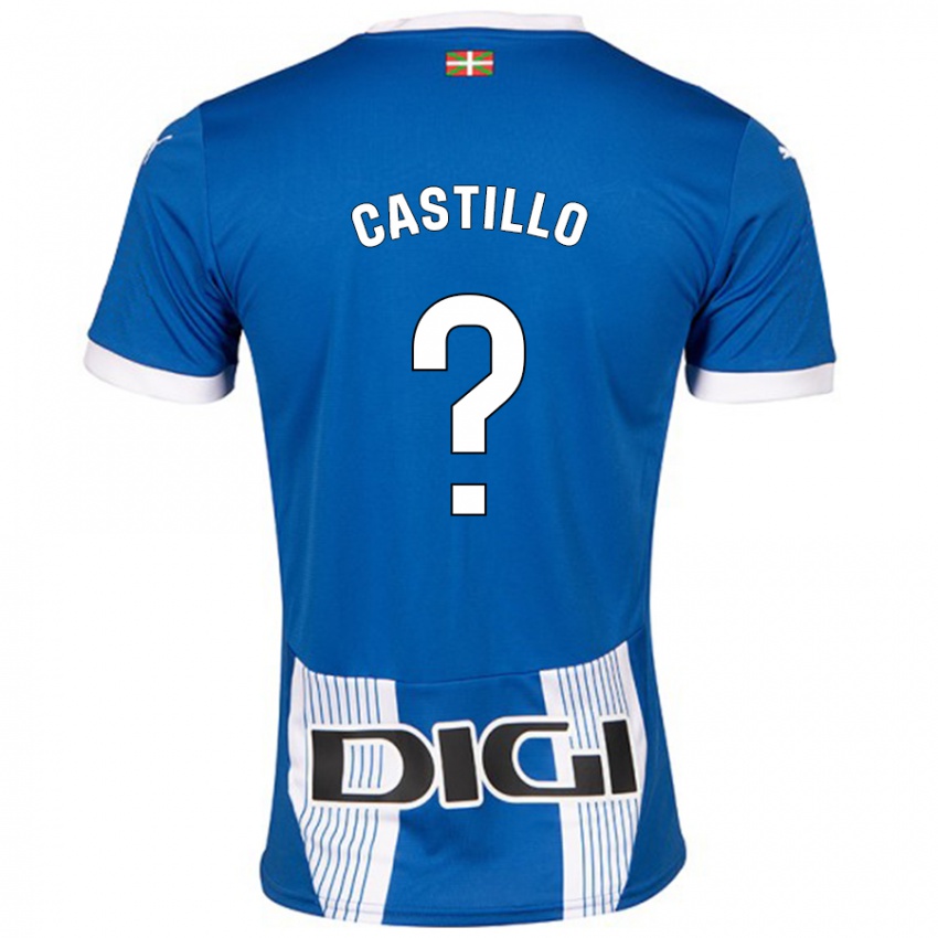 Miesten Adrián Castillo #0 Sininen Kotipaita 2024/25 Lyhythihainen Paita T-Paita