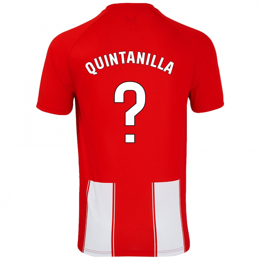 Miesten Rubén Quintanilla #0 Punainen Valkoinen Kotipaita 2024/25 Lyhythihainen Paita T-Paita