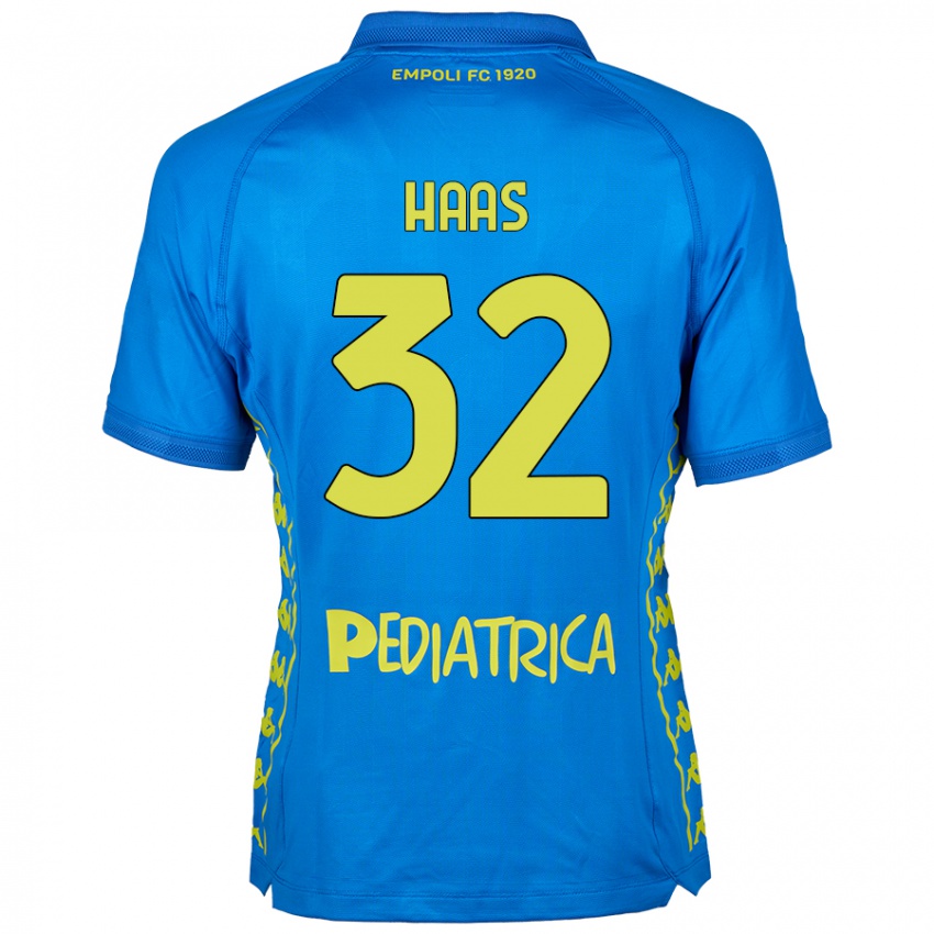 Miesten Nicolas Haas #32 Sininen Kotipaita 2024/25 Lyhythihainen Paita T-Paita