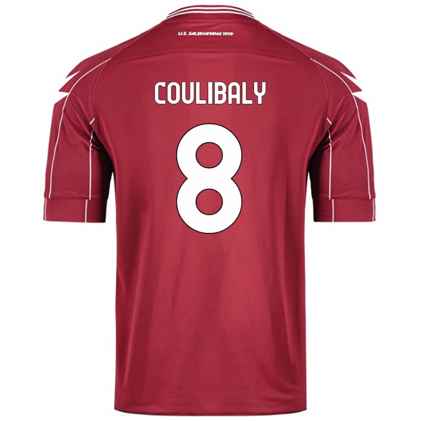 Miesten Mamadou Coulibaly #8 Burgundia Kotipaita 2024/25 Lyhythihainen Paita T-Paita