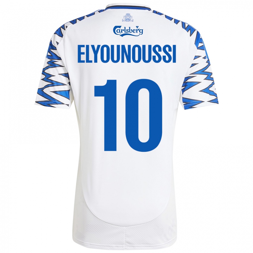 Miesten Mohamed Elyounoussi #10 Valkoinen Taivaansininen Kotipaita 2024/25 Lyhythihainen Paita T-Paita