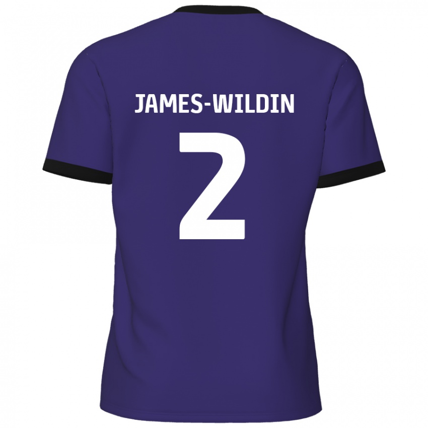 Miesten Luther James-Wildin #2 Violetti Vieraspaita 2024/25 Lyhythihainen Paita T-Paita