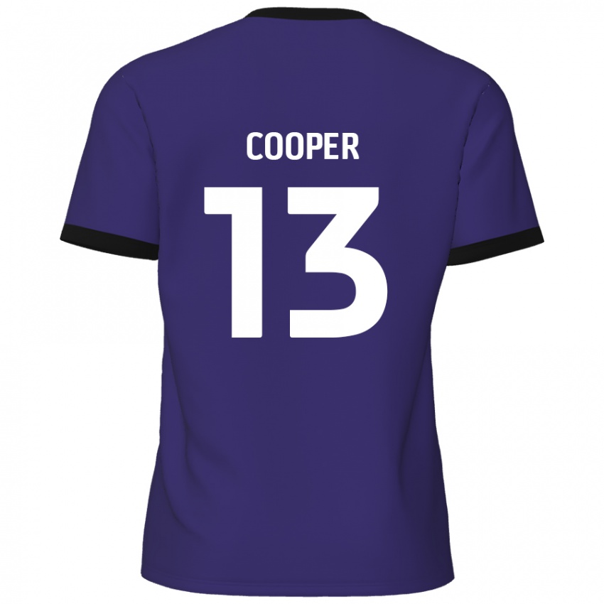 Miesten Murphy Cooper #13 Violetti Vieraspaita 2024/25 Lyhythihainen Paita T-Paita