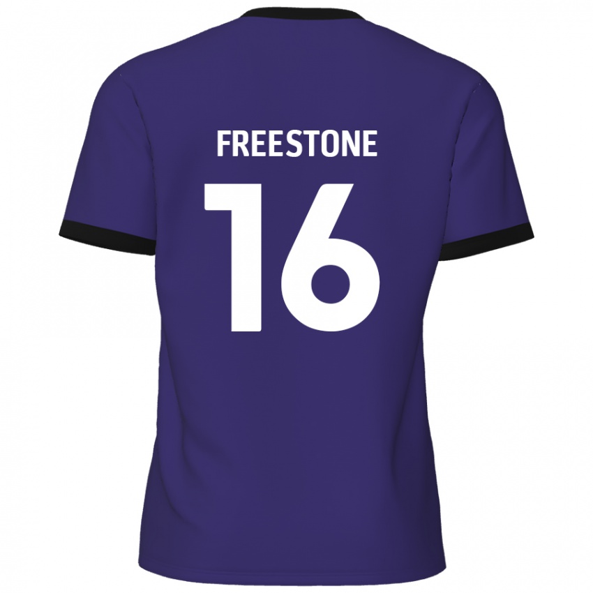 Miesten Lewis Freestone #16 Violetti Vieraspaita 2024/25 Lyhythihainen Paita T-Paita