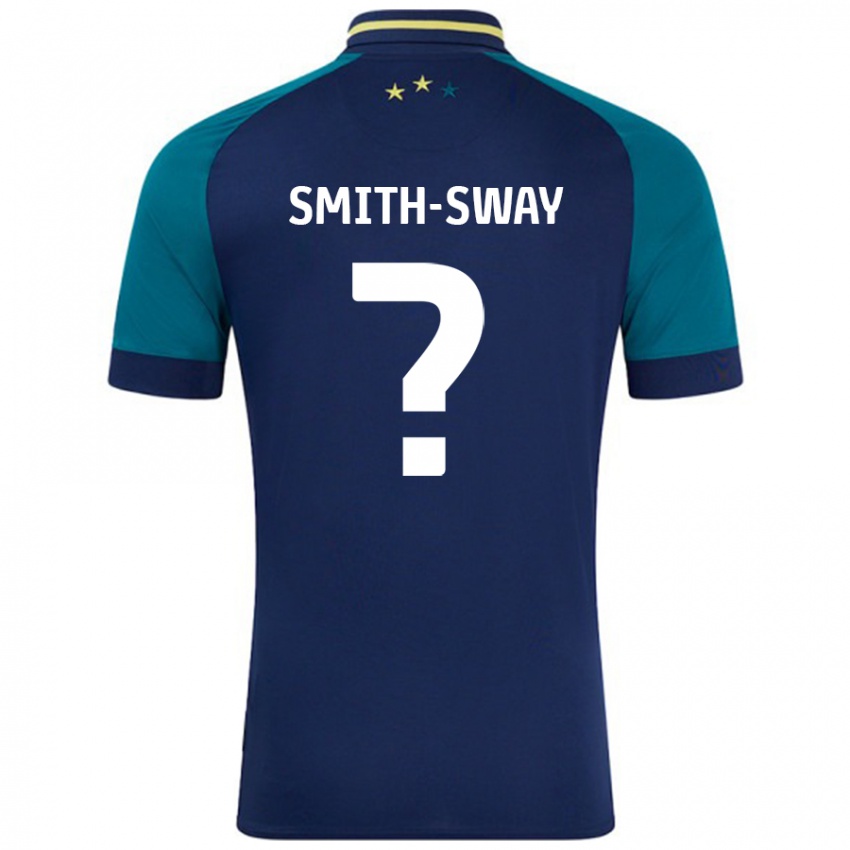 Miesten Jay Smith-Sway #0 Navy Tummanvihreä Vieraspaita 2024/25 Lyhythihainen Paita T-Paita