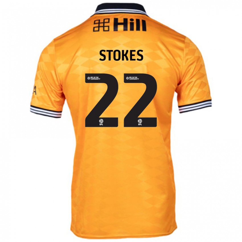 Naisten Josh Stokes #22 Oranssi Kotipaita 2024/25 Lyhythihainen Paita T-Paita