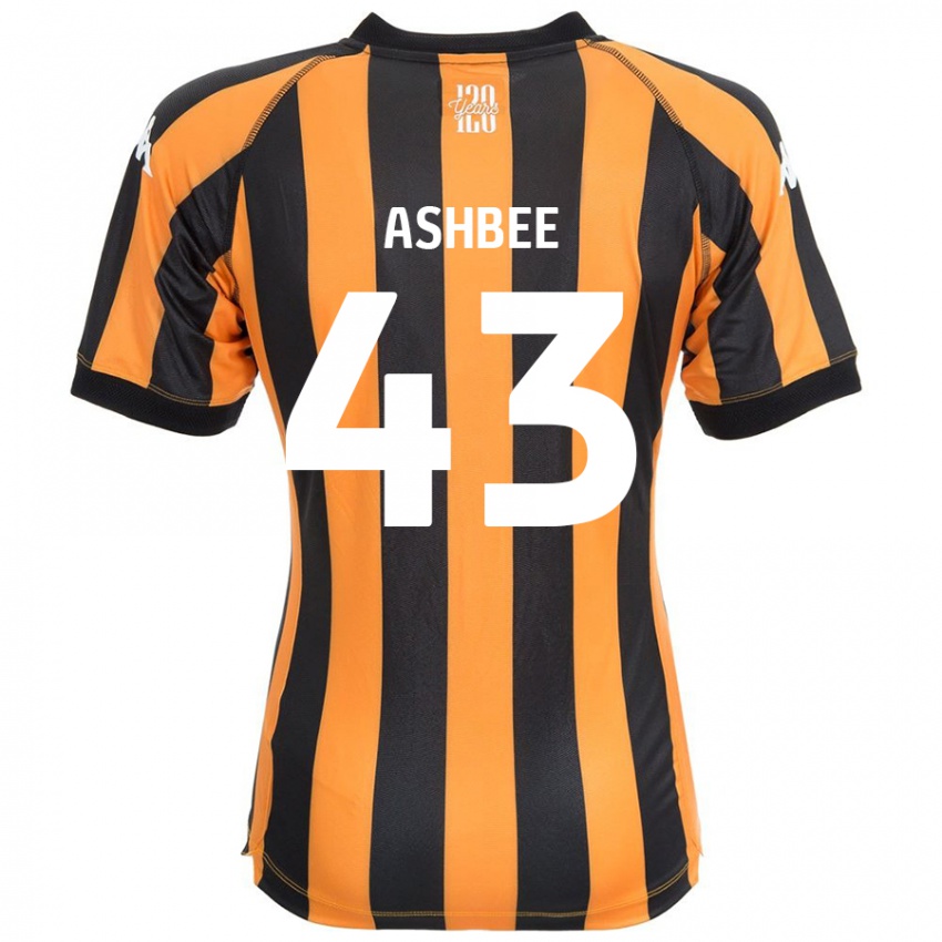 Naisten Stanley Ashbee #43 Musta Amber Kotipaita 2024/25 Lyhythihainen Paita T-Paita