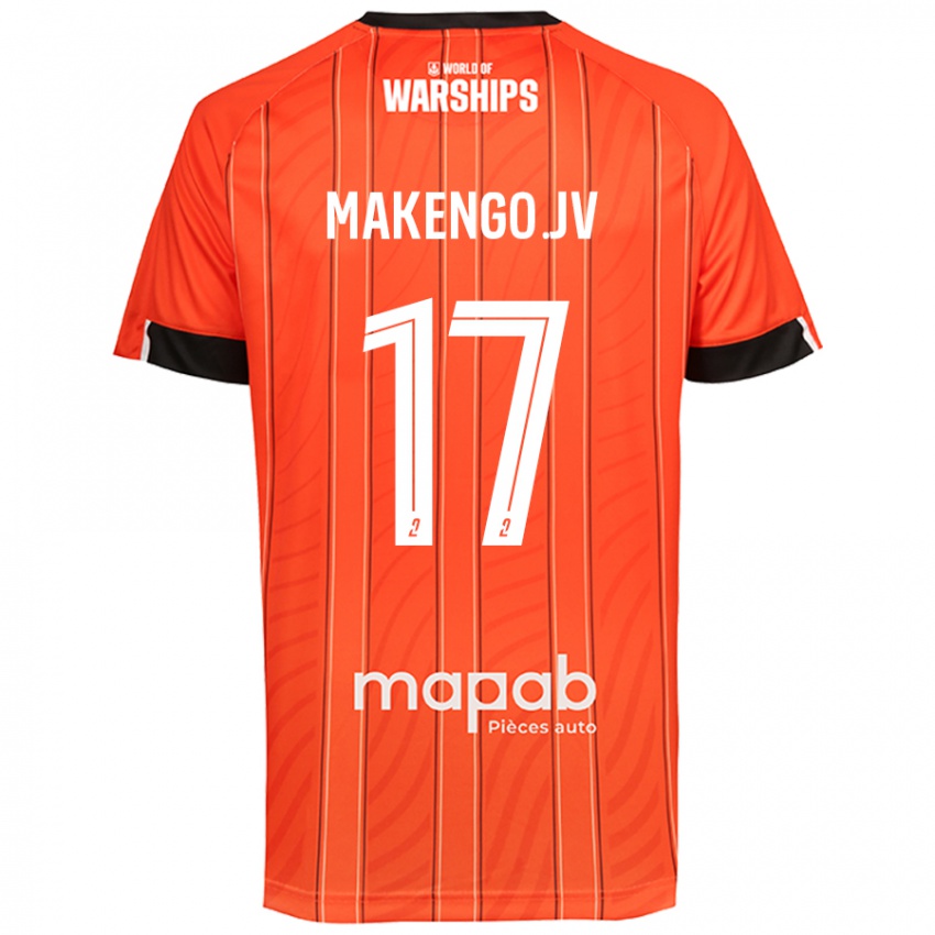 Naisten Jean-Victor Makengo #17 Oranssi Kotipaita 2024/25 Lyhythihainen Paita T-Paita