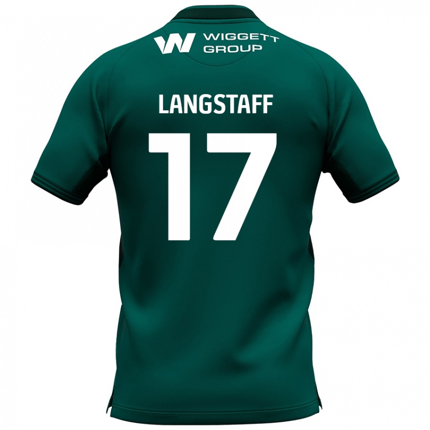 Naisten Macaulay Langstaff #17 Vihreä Vieraspaita 2024/25 Lyhythihainen Paita T-Paita