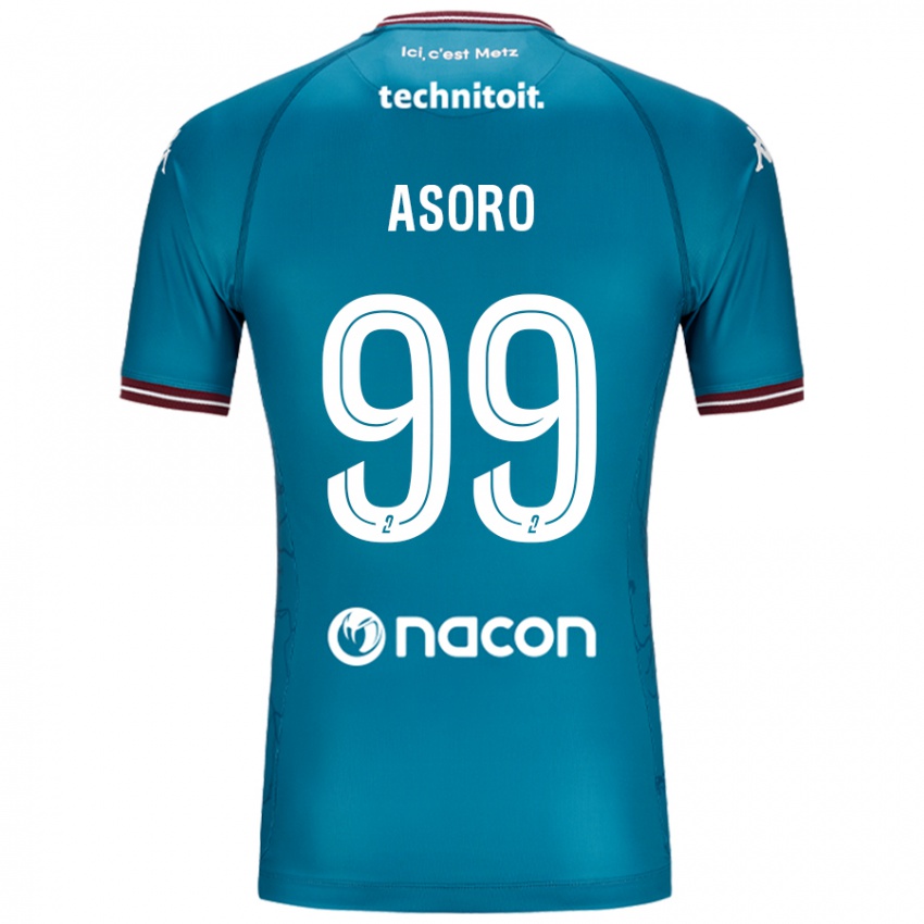 Naisten Joel Asoro #99 Bleu Bensiini Vieraspaita 2024/25 Lyhythihainen Paita T-Paita