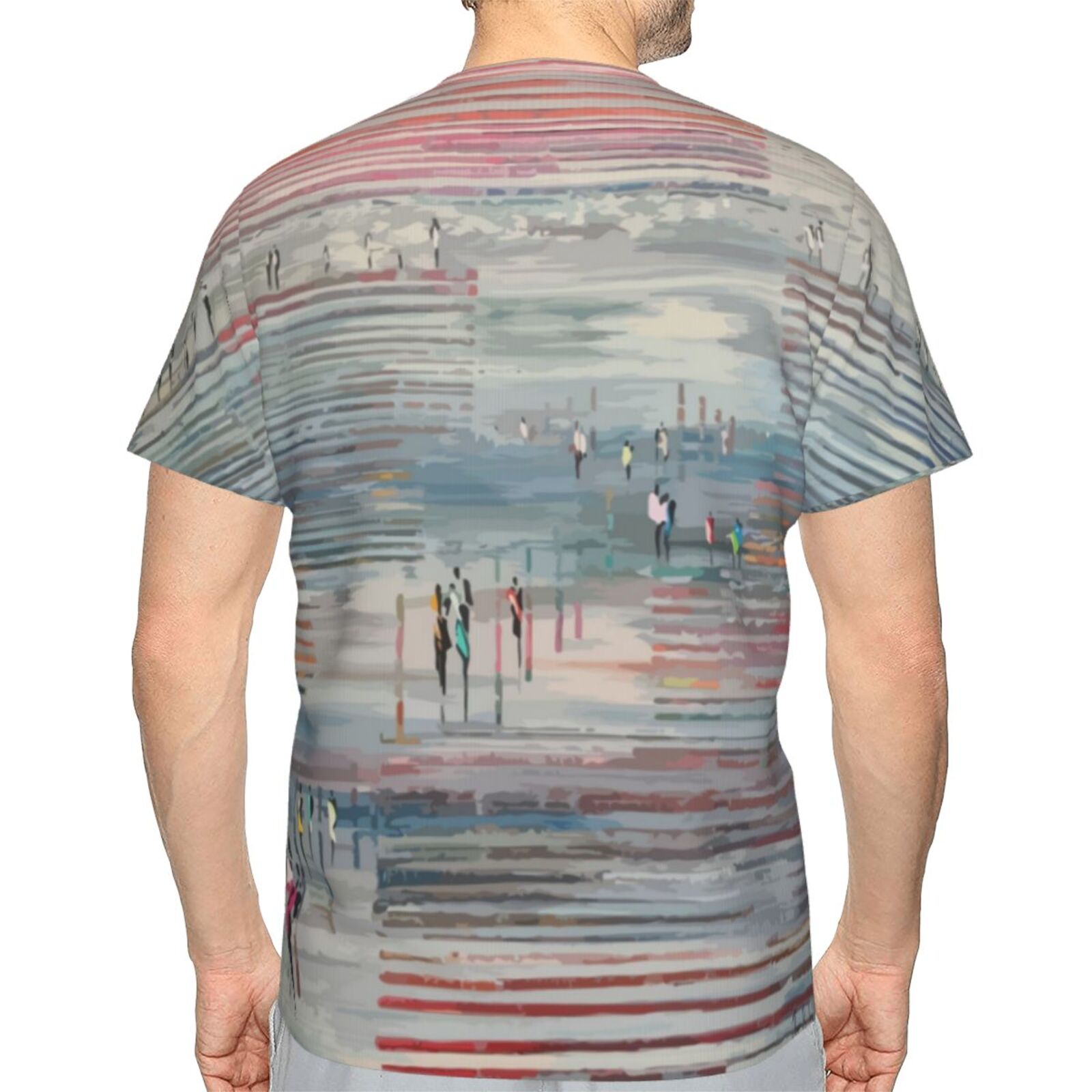 Stripes Maalaus Elementtejä Klassinen T-paita
